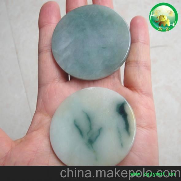 腾冲 御鑫 品牌新品，保健用品，天然然翡翠圆圆满满刮痧板批发图3