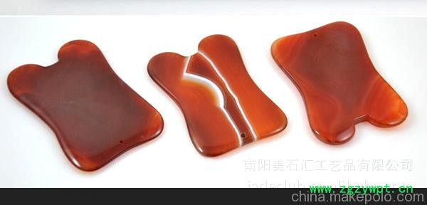 美石汇 供应天然精品巴西玛瑙-女性必备时尚美容刮痧板图2