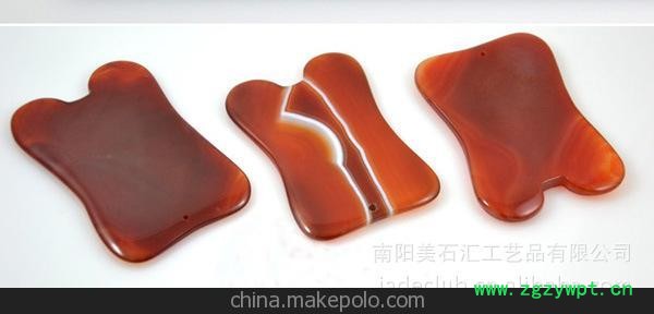 美石汇 供应天然精品巴西玛瑙-女性必备时尚美容刮痧板图6