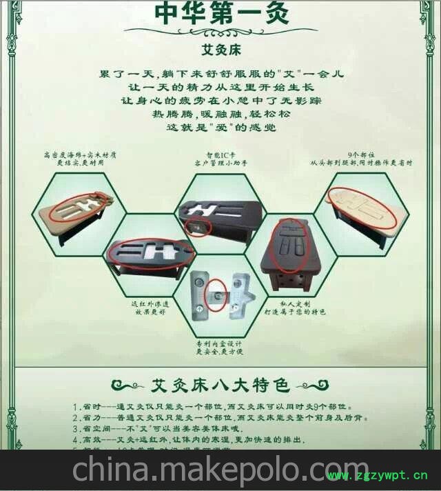 无烟远红外线多功能自动艾灸床图2