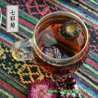七彩菊 花草茶 洋菊花 变色菊 蜡菊 花茶散装图3