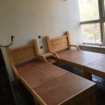 **实木按摩足道床定做足道馆按摩床松木按摩馆足道床