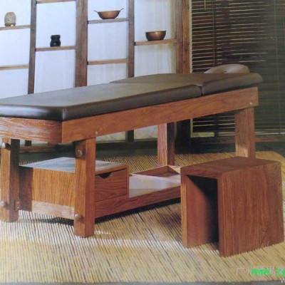 广州豪匠美业家具厂  专业定做中式美容床美容美体床按摩床 泰式按摩床理疗床 **批发SPA GL-1033