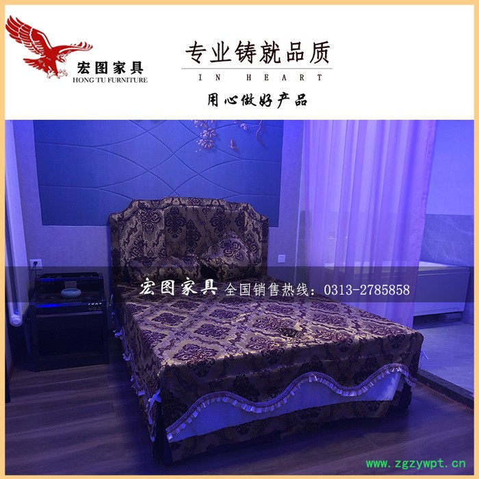 宏图家具厂家定做按摩床泰式按摩床1.2米加宽按摩床图2