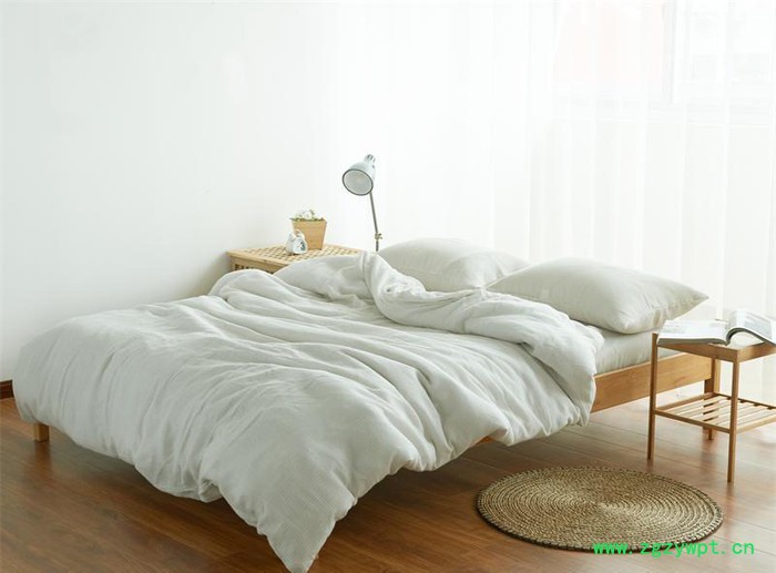 2016全棉无印单蜂窝按摩床笠四件套图2