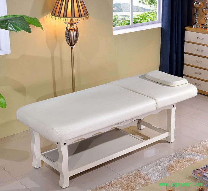 欧式新款 实木雕花美容按摩床 美容院养生推拿直销可定制图2