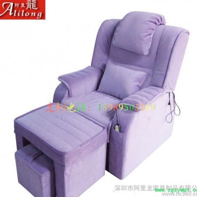 电动足疗沙发床足浴沙发美甲沙发桑拿按摩床沐足洗浴洗脚手动躺椅