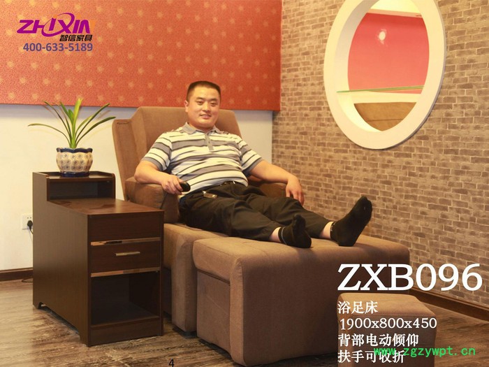 智信桑拿、足浴设备足疗沙发厂家西安足浴床销售公司单人洗脚按摩床按摩椅沙发智信ZXB096图3