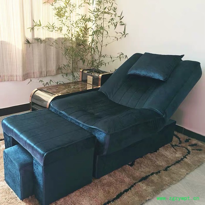 轩诺 足浴足疗沙发理疗店沙发美甲美睫躺椅电动按摩床美容床泡脚凳网吧KTV卡座图6