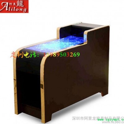 桑拿沐足浴足水疗会所休息厅按摩床美甲茶几 电动沙发椅茶水柜
