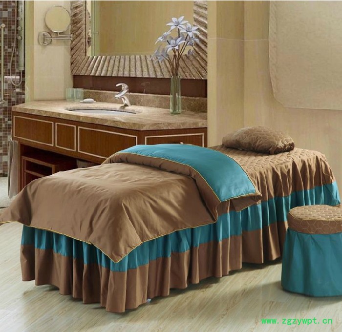 美容床罩 按摩床罩 按摩床4件套 按摩床罩图3