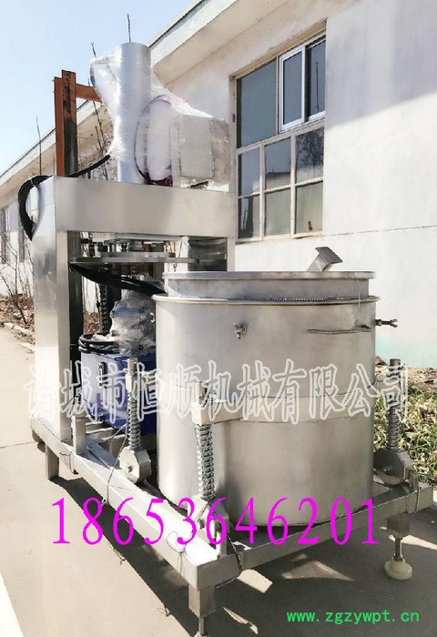 中药汁滤汁机 大吨位中药渣过滤设备 药渣药材滤汁机 中药压榨机图2