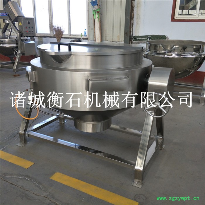 衡石机械500蒸汽夹层锅生产厂家更节能 中药熬制锅图2