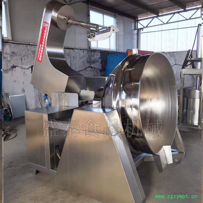 盛泰100L-600L蒸汽炒锅 自动搅拌药膏加热熬制锅 中药熬制锅图3