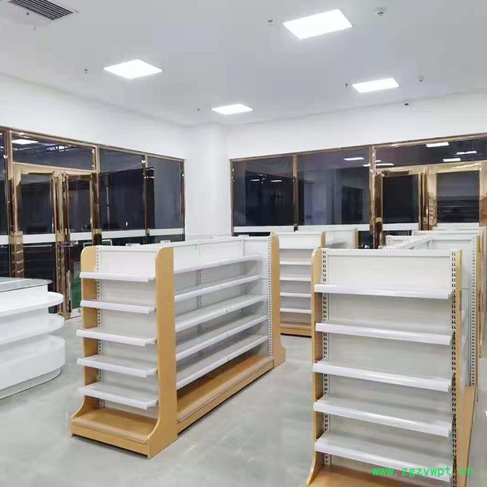 兴力_药店货架_便利店中岛货架_药品陈列货架玻璃柜展架批发图8