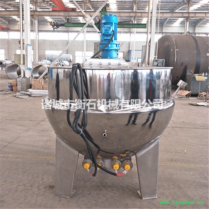 衡石机械300蒸汽夹层锅生产厂家更节能中药熬制锅衡石机械图2