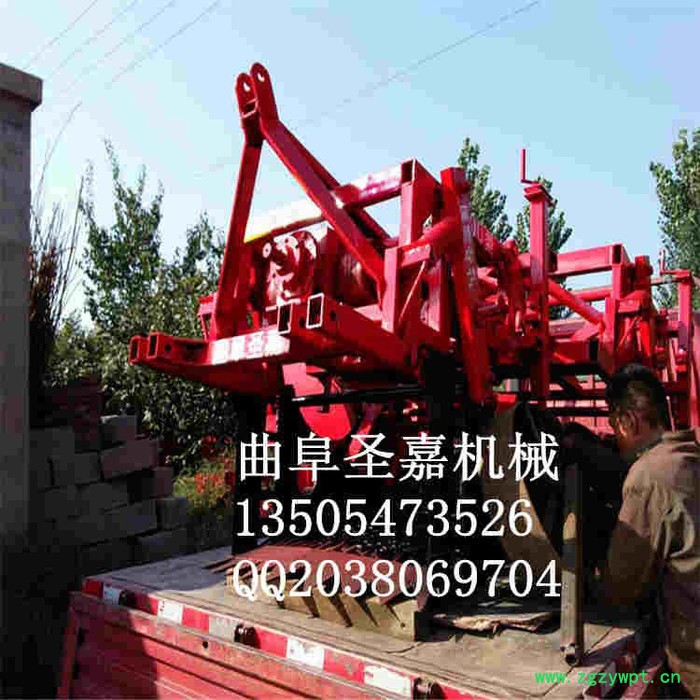 新型中药材挖掘机图片 平安太子参药材起挖机 滚筒式当归出药机直销商图7