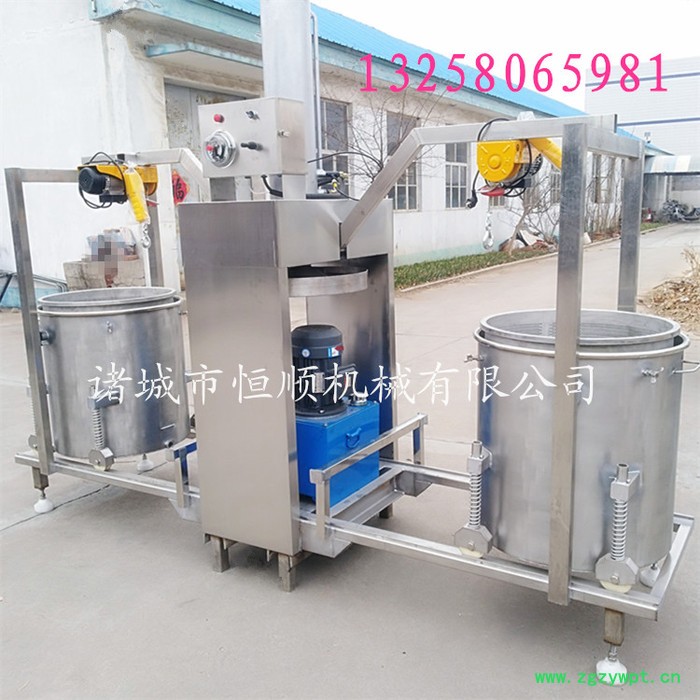 大型中药渣压榨机 果蔬中药材深加工果酒酵素固液分离压榨机 液压压榨机图6