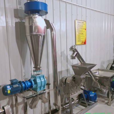 河南嵩赢厂家供应秸秆草料粉碎机500型全自动中药材粉碎机不锈钢中药材磨粉机运行平稳