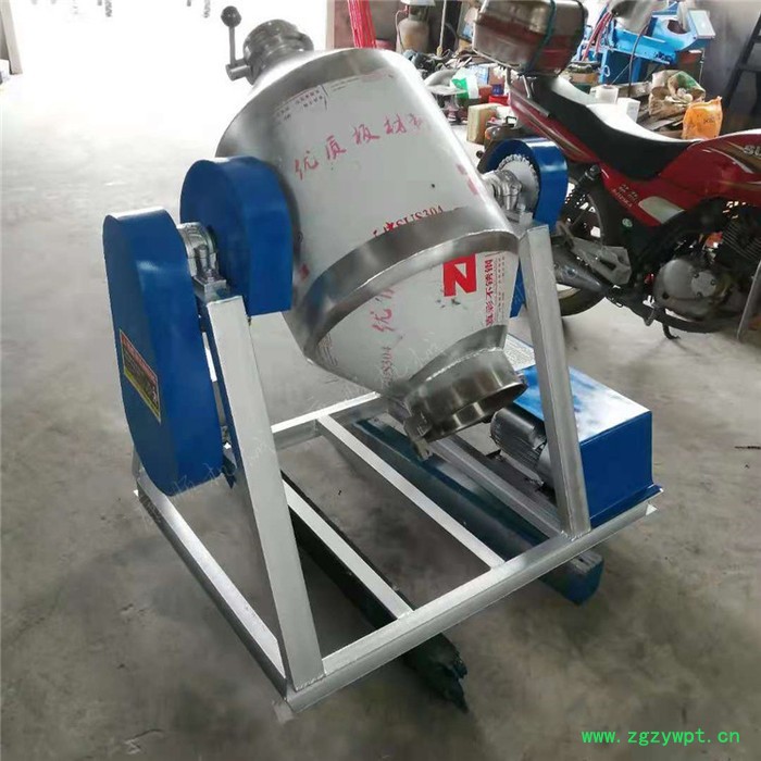 中药粉混合机蝶阀口搅拌机 腰鼓式混合机图8