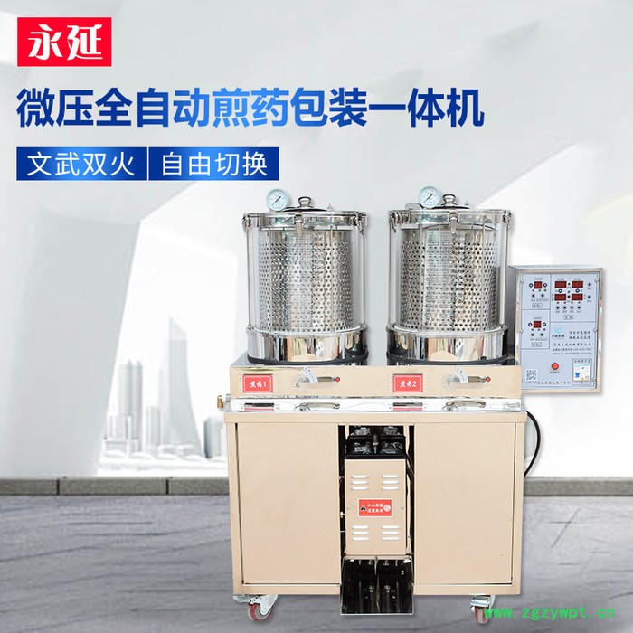 永延YY-W2+1 煎药机 微压双缸煎药包装一体机  中药煎药机 **图2