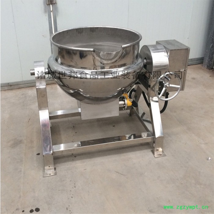 大型中药熬制锅 商用燃气加热夹层锅 电加热夹层锅 搅拌夹层锅图3