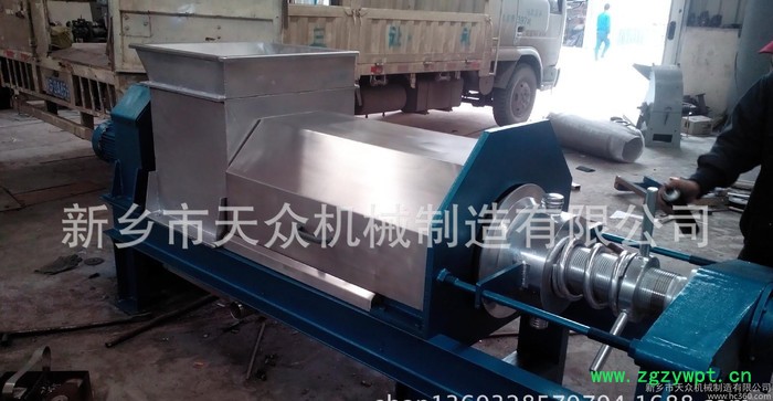 不锈钢中药渣脱水设备 连续式双螺旋压机图3