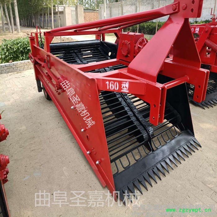 内蒙黄芪药材挖掘机厂家 苍术中药材收获机工作视频 圣嘉高效药材播种机图5