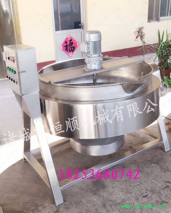 中药煮锅 中药小火熬煮设备 中药叶、中药汤熬煮夹层锅图4