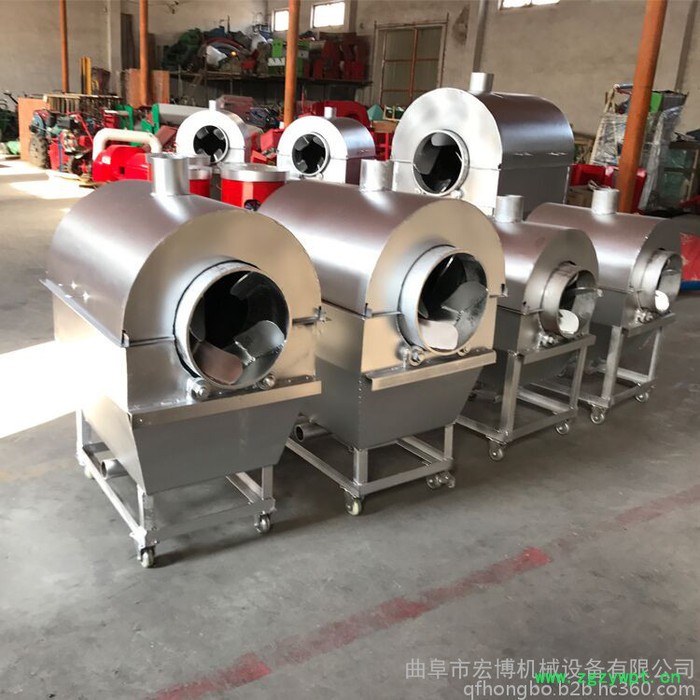 宏博 全自动电加热瓜子翻炒机 中药炒货机 菜籽芝麻滚筒炒料机图4