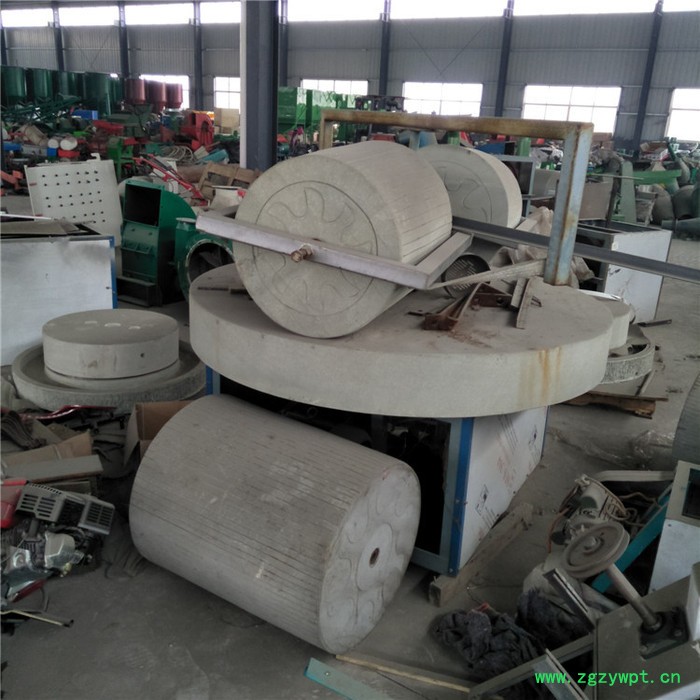 全自动石碾碾米机 中药石磨机 1.8米电动石碾  辣椒石碾机图3