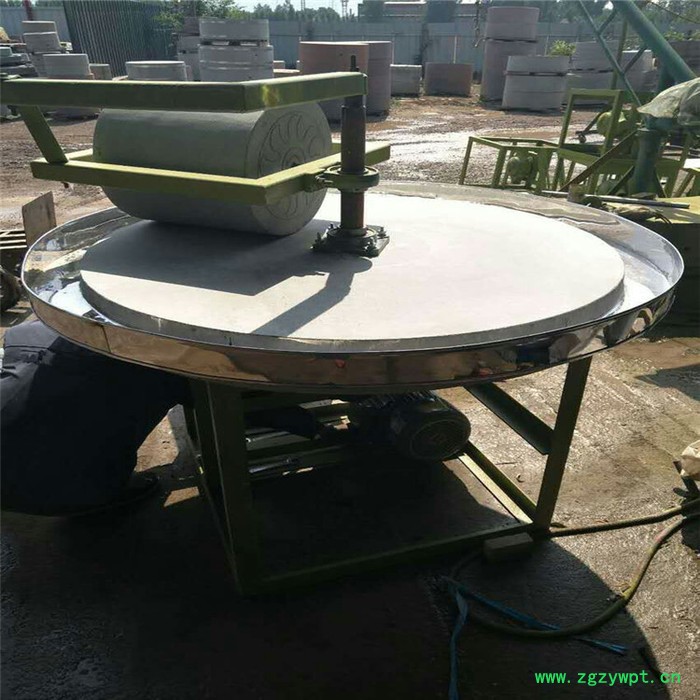 全自动石碾碾米机 中药石磨机 1.8米电动石碾  辣椒石碾机图5