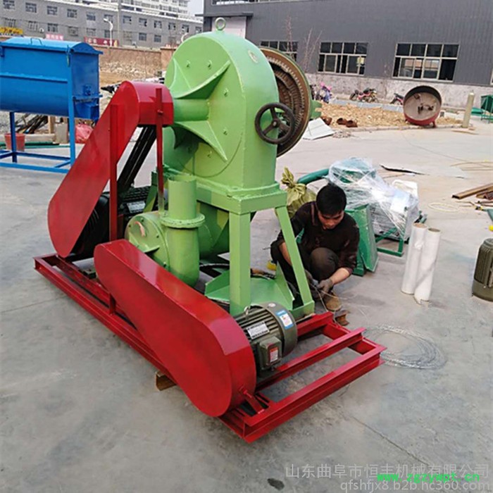 恒丰自吸式齿盘粉碎机 高效玉米 大豆齿爪粉碎机 中药磨粉机图5