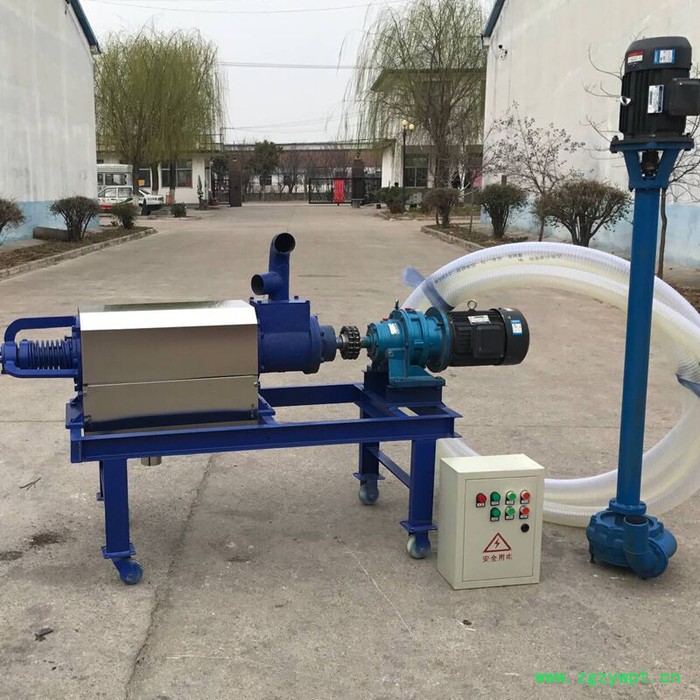 宏博 纸浆豆渣中药渣脱水挤干机剩饭脱水机养殖场环保固液分离机图2