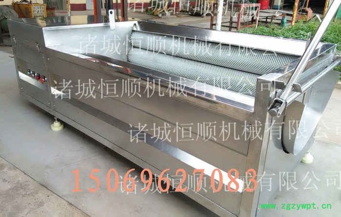 恒顺海鲜根薯类清洗脱皮机  毛刷清洗机 瓜蒌清洗机 中药材清洗机图4