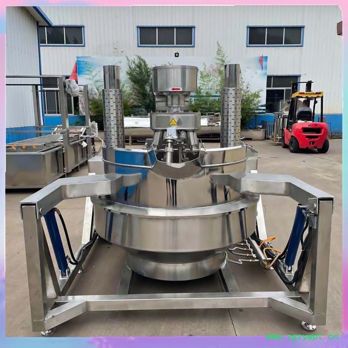 众惠100L   燃气加热全自动肉松行星炒锅 咖啡豆炒制机 中药膏熬制锅图2