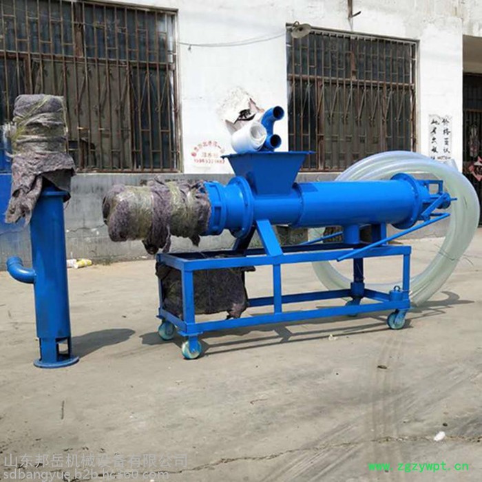 加长型200猪粪甩干机 中药渣脱水机 猪粪干湿分离机图5