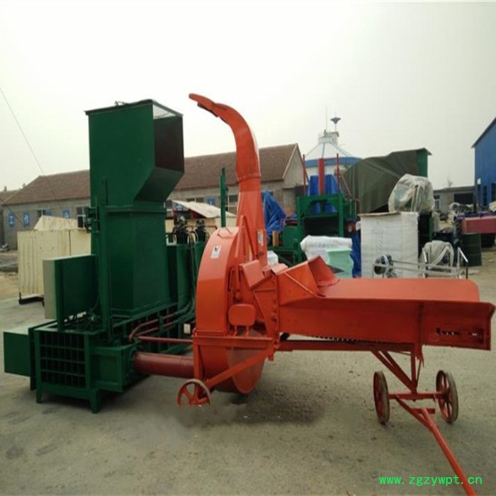 中药材棉花装袋压块机 江苏立式液压打包机 秸秆稻草 枯叶压块机图3