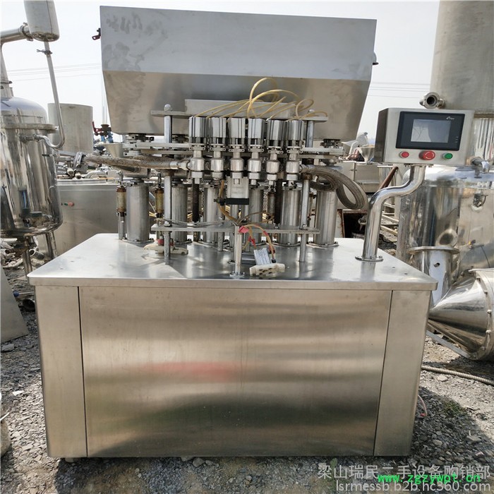 二手单头膏体灌装机 膏体灌装机 膏霜灌装机 药膏灌装机 封尾机图3