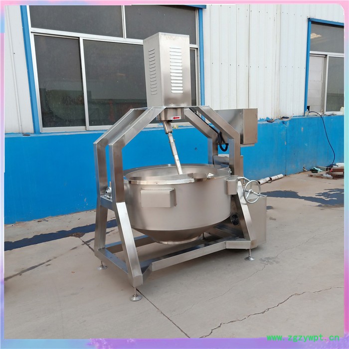 众惠100L   半自动高粘稠食品行星炒锅仿人工搅拌不糊锅辣椒爆炒机中药膏熬制锅图2