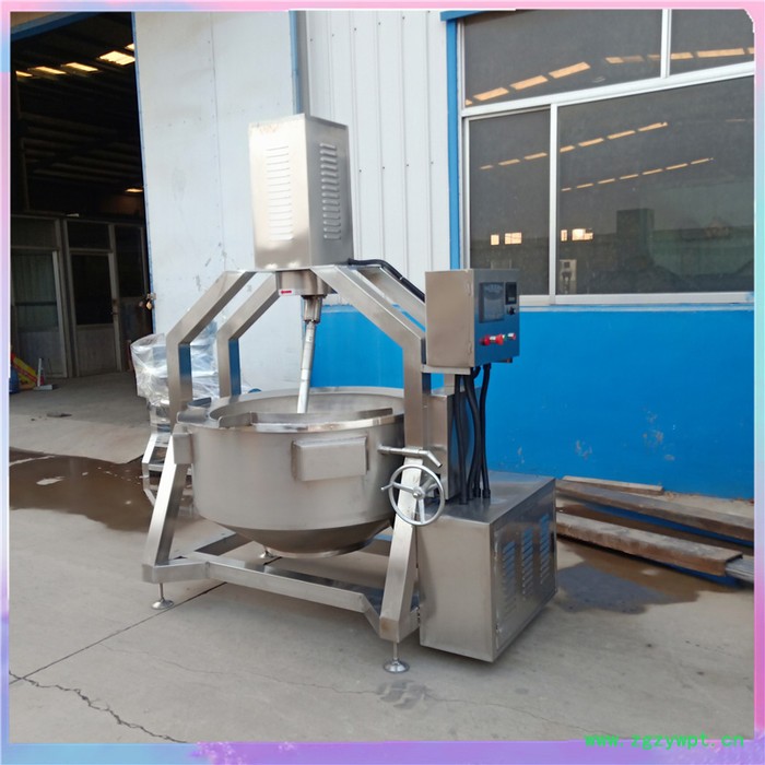 众惠100L   半自动高粘稠食品行星炒锅仿人工搅拌不糊锅辣椒爆炒机中药膏熬制锅图4