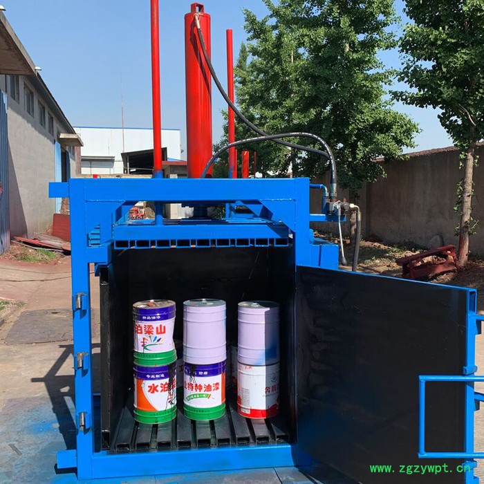 宏博 立式中药材打包机 工业立式铁桶压扁机 废纸打包机图8