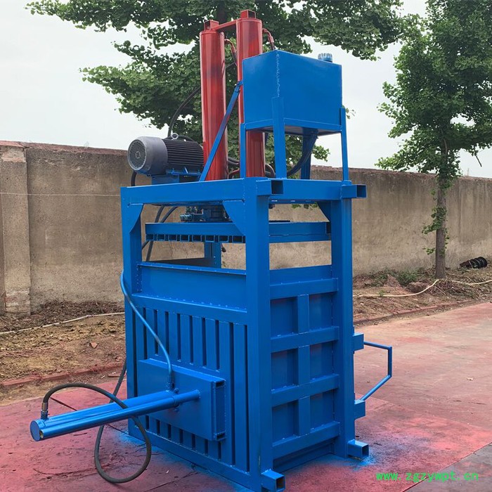 宏博 立式中药材打包机 工业立式铁桶压扁机 废纸打包机图5