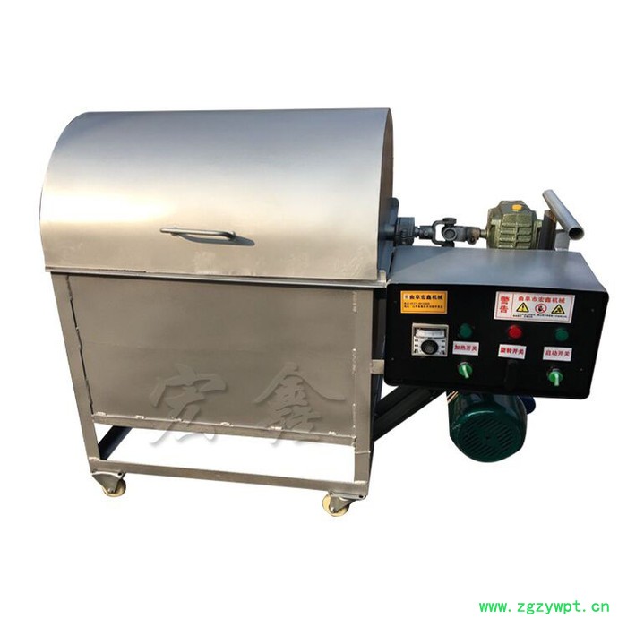 宏博 大型滚筒电加热炒料机 中药炒货机 大型不锈钢电炒货机图4