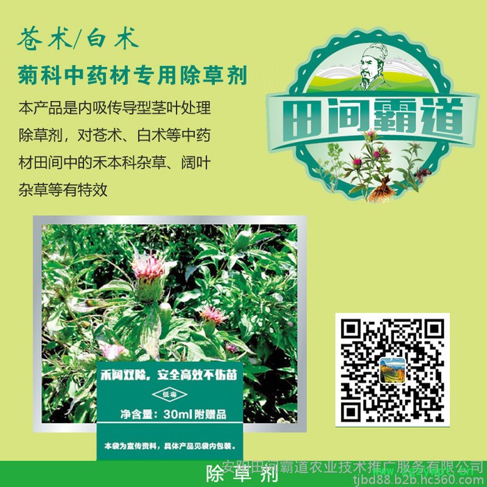 苍术除草剂   菊科中药材除草剂 田间霸道 **图4