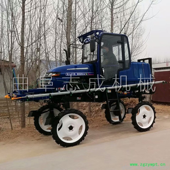 农业运苗施肥高地隙打药车蔬菜中药材柴油自走式喷雾器志成图5
