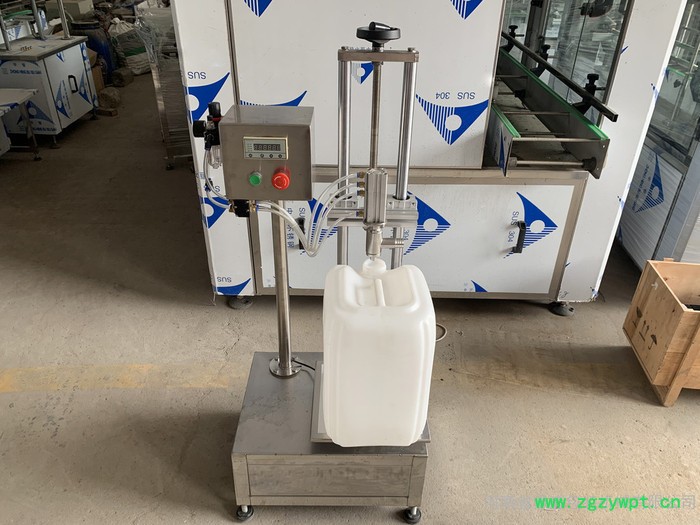 单头定量液体灌装机 自动称重液体灌装机 半自动称重式灌装机   单头简易称重式灌装机图6