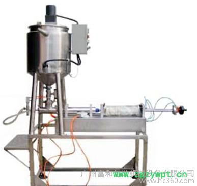 [新品上市]单头气动加热搅拌膏体灌装机 半自动气动膏体灌装机