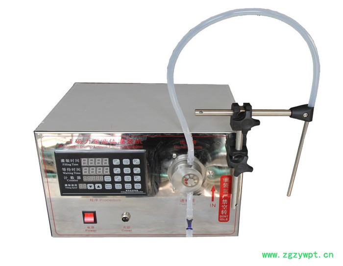 厂家批发小型单头磁力泵液体灌装机 芦荟汁甘油液体灌装机 小型花露水灌装机图3