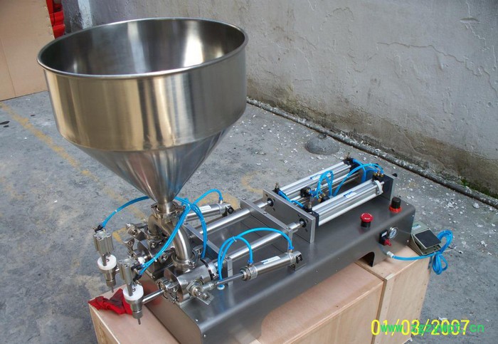 沃发牌单头膏体灌装机牙膏鞋油密封胶药膏双头气动灌装机图3